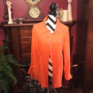 Comfy button front blouse